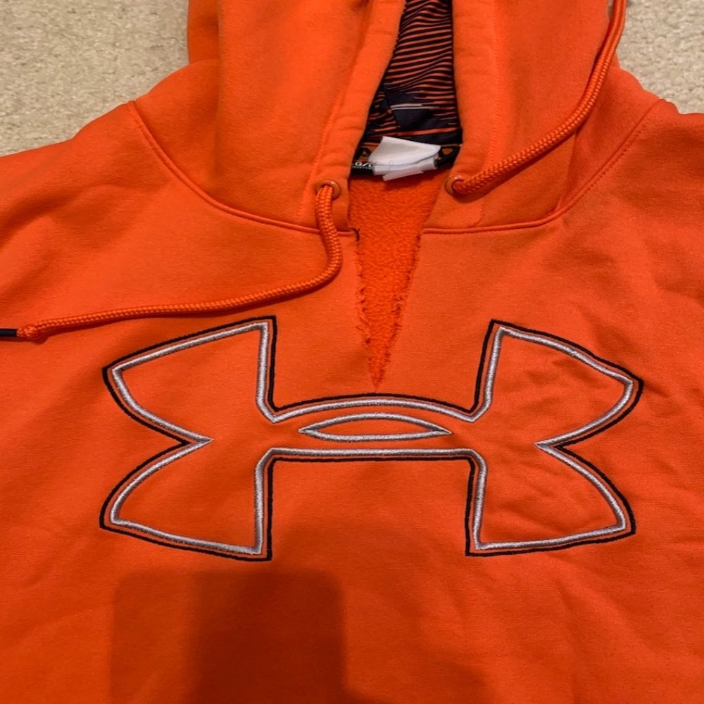 Orange Under Armour Hoodie Size L